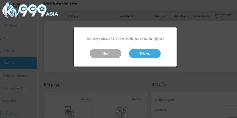 Lưu ý khi rút tiền