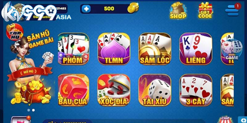 Khám phá game bài KV999